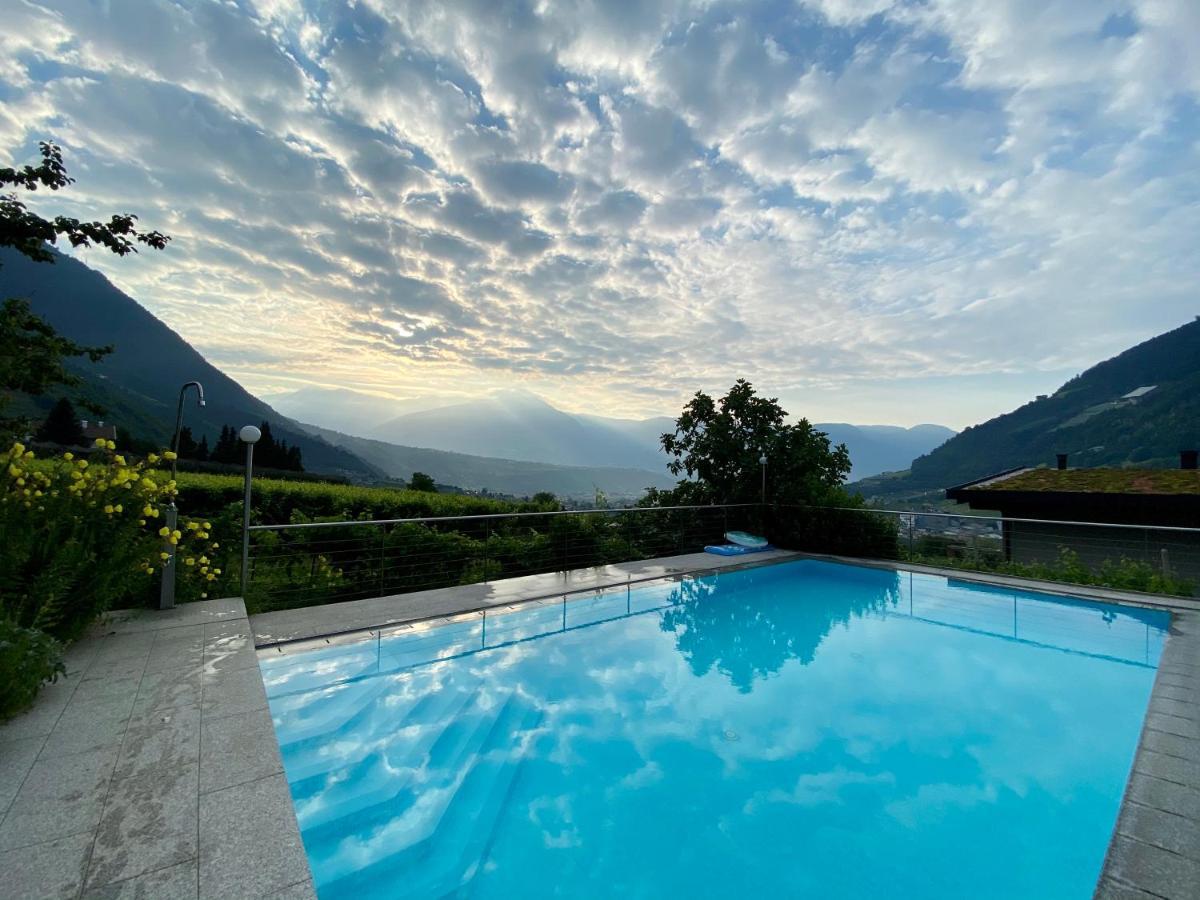 Pension Alpenblick Lagundo Bagian luar foto