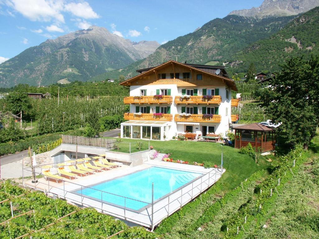 Pension Alpenblick Lagundo Bagian luar foto